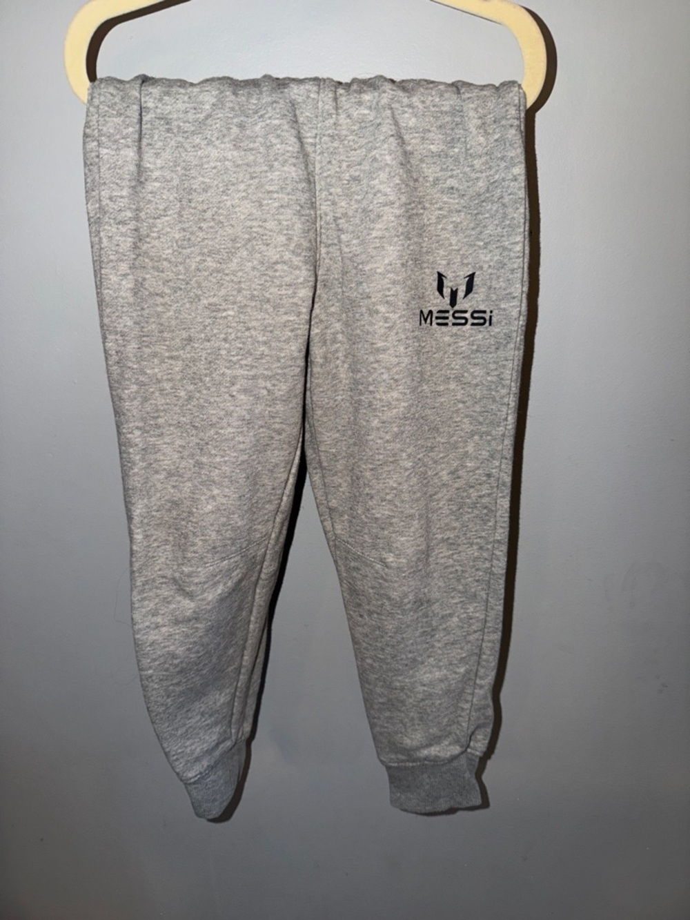 MESSI Kids Grey Casual Jogger Pants